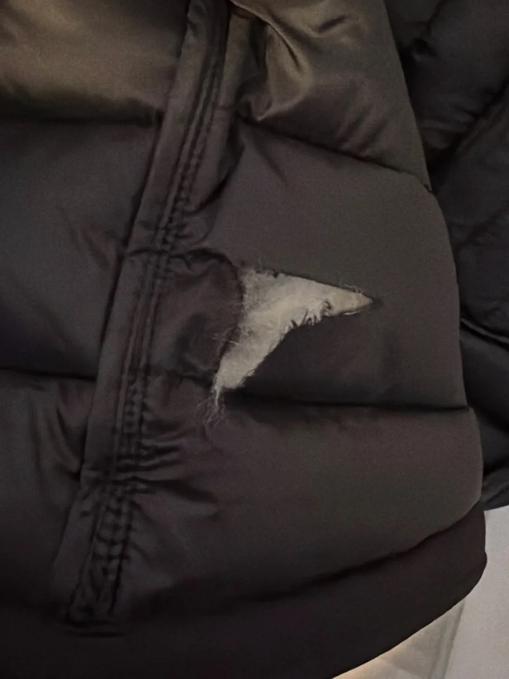 Michael Kors Black Quilted Mid-Length Hooded Puffer Coat